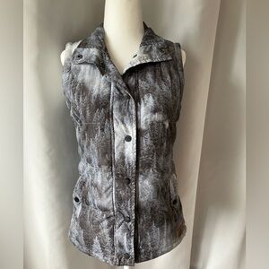 Kavu Black and Gray Forest Vest Size XS
